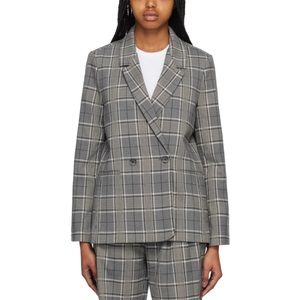 ANINE BING Gray Madeleine Blazer